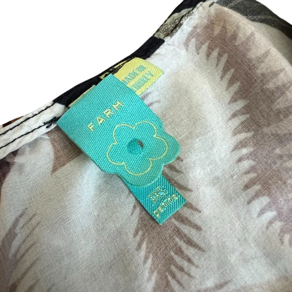 Anthropologie Farm Rio Layla Floral Ruffle Maxi Wrap Dress Size XXS Petite - Image 4