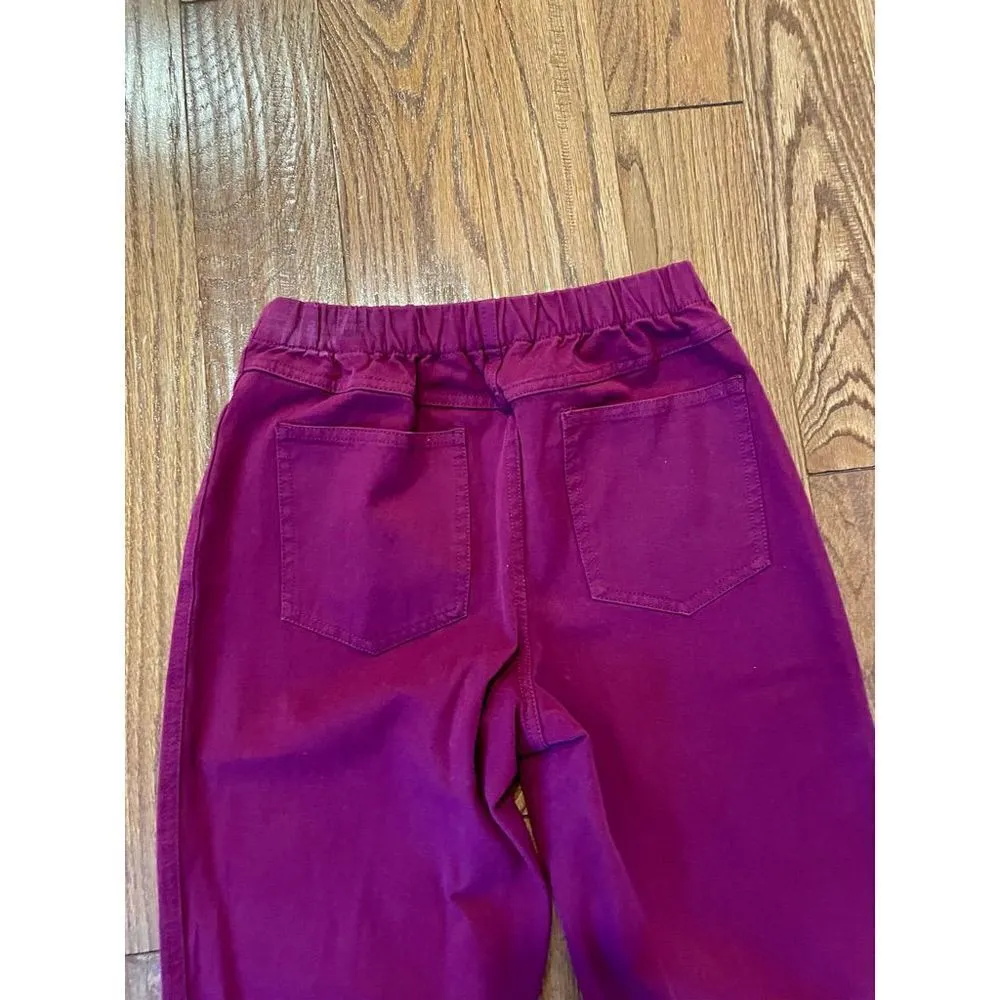 🚨 SALE ‼️ Isaac mizrahi live cranberry pull on pant size 6 - Image 8