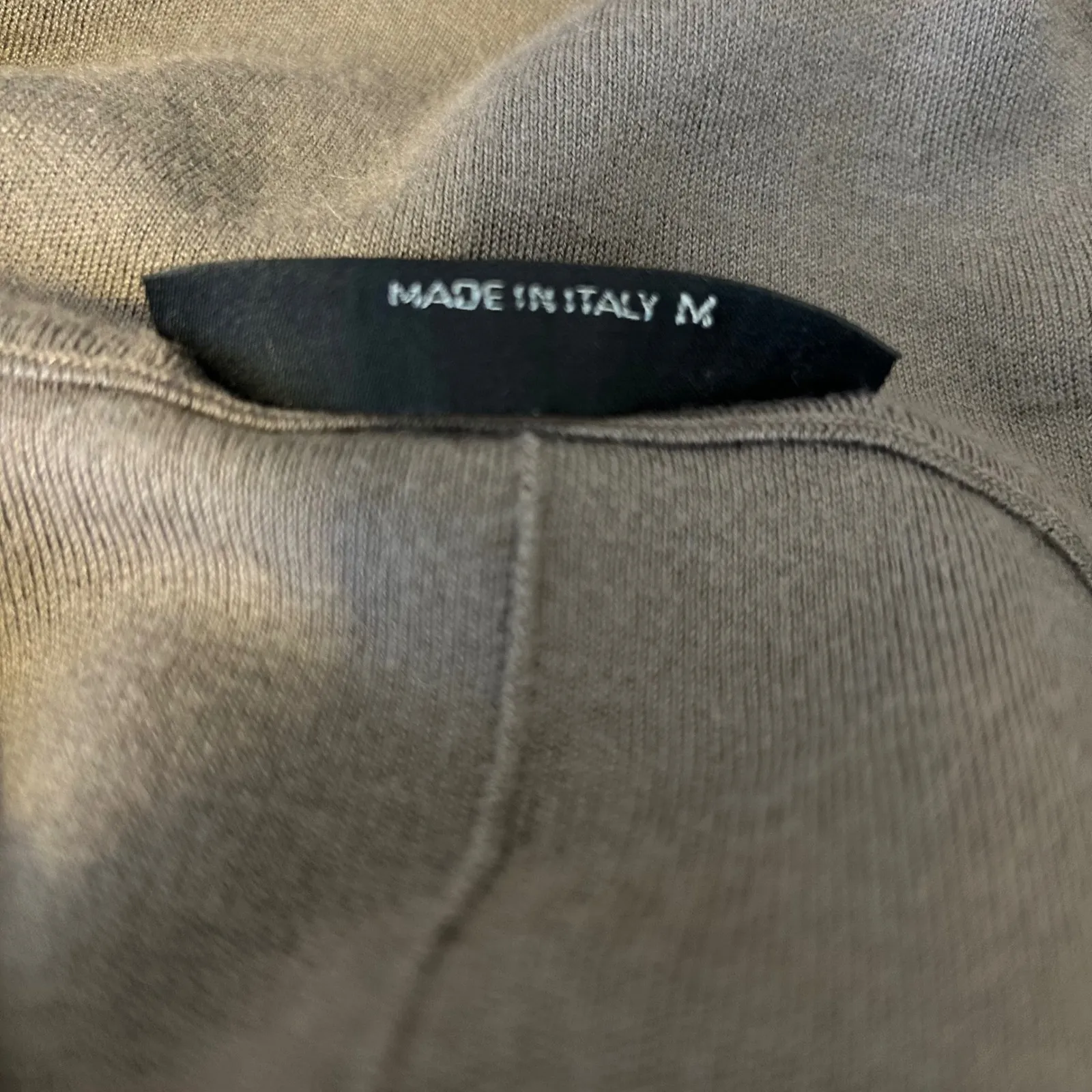 Manrico Cashmere Oversized Zip Up Cardigan Sweater Poncho Top Made in Italy Med. Brown - Image 9