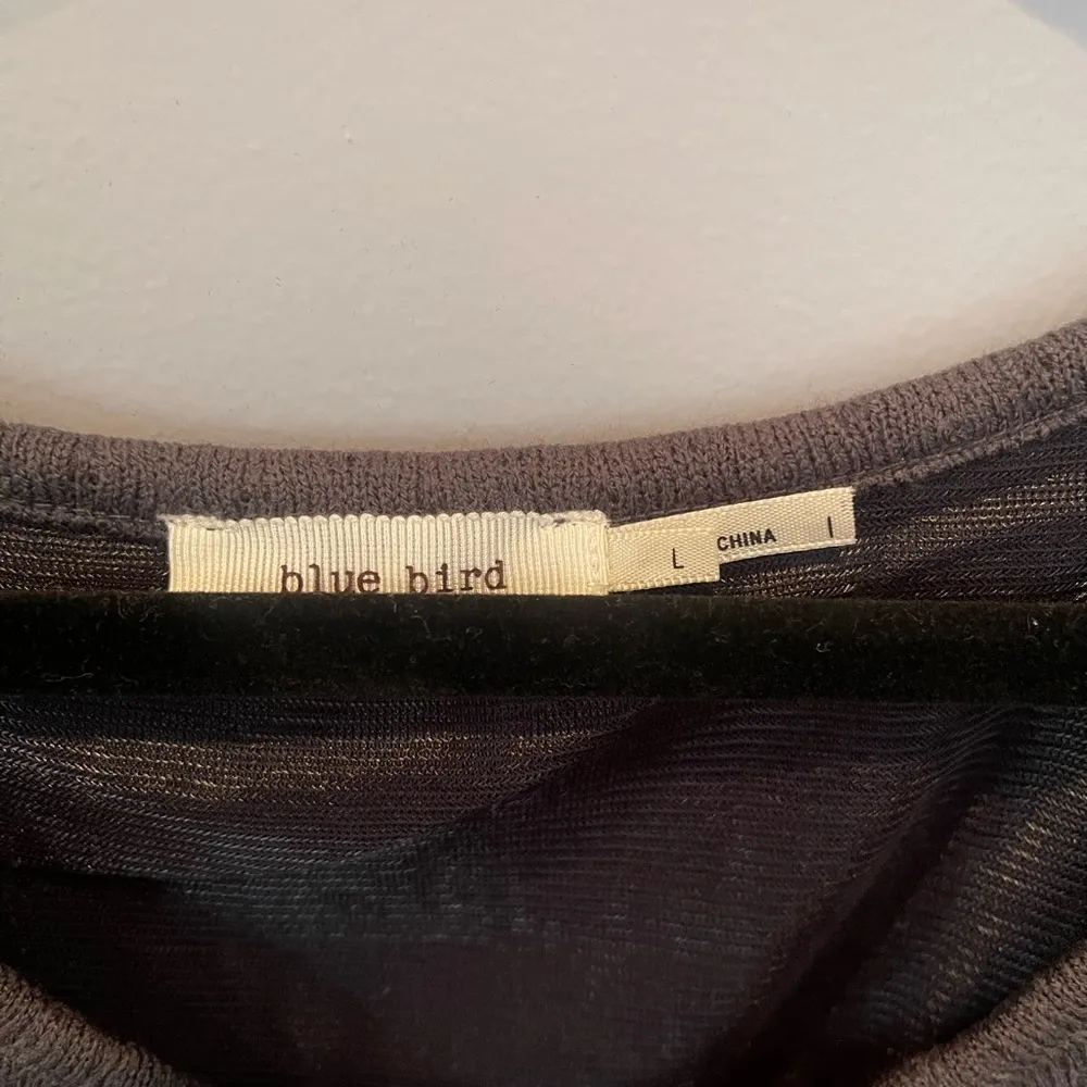 Blue Bird Women's Lace Detailed Sweater Dress Tunic Top Gray Lined Size L - Image 5