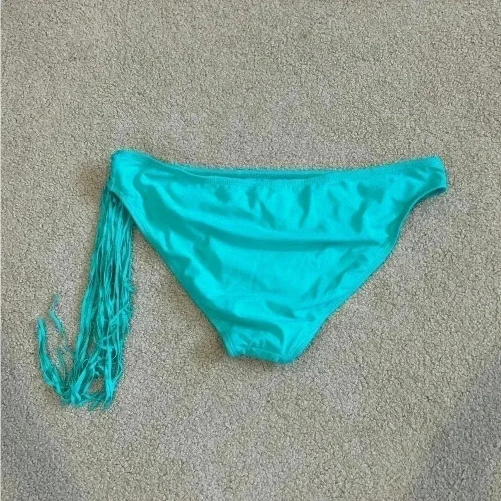 New with tags BP blue teal fringe bikini bottoms in size xl - Image 3