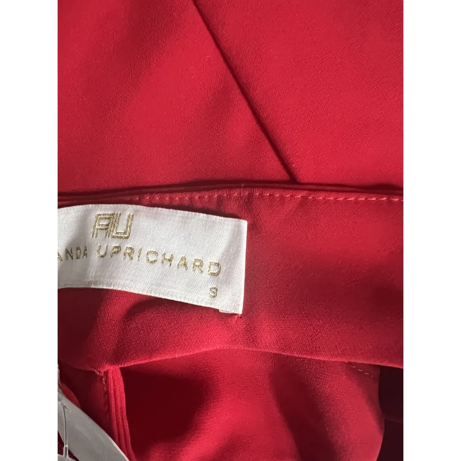 Amanda Uprichard Cold Shoulder Haven Dress Scarlet Red‎ Size S New #2404 - Image 6