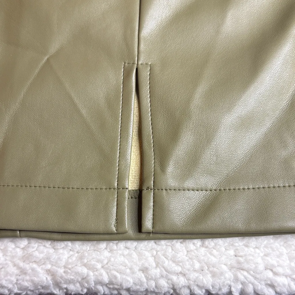 Shinestar Sage Green Mini Skirt - Image 3