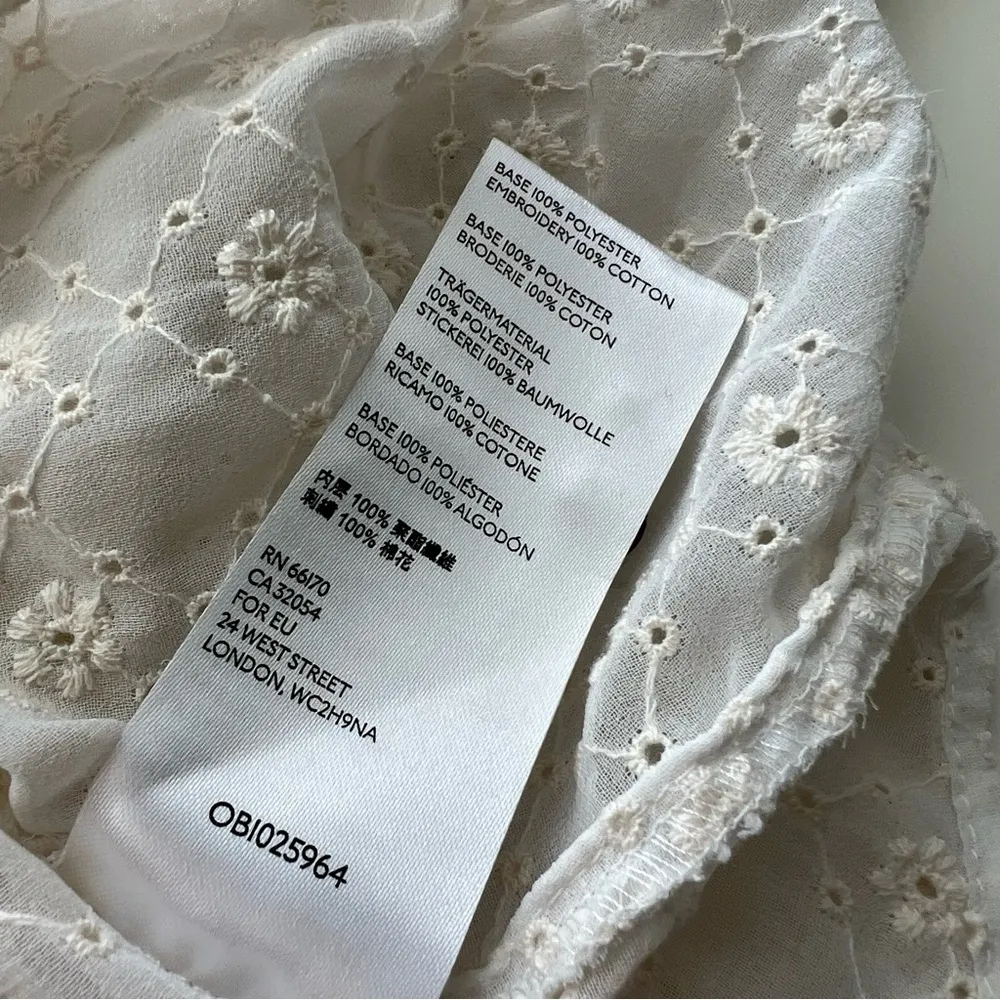 Anthropologie Maeve Laila Ruffled Blouse long sleeve eyelet romantic prairie 2 - Image 5