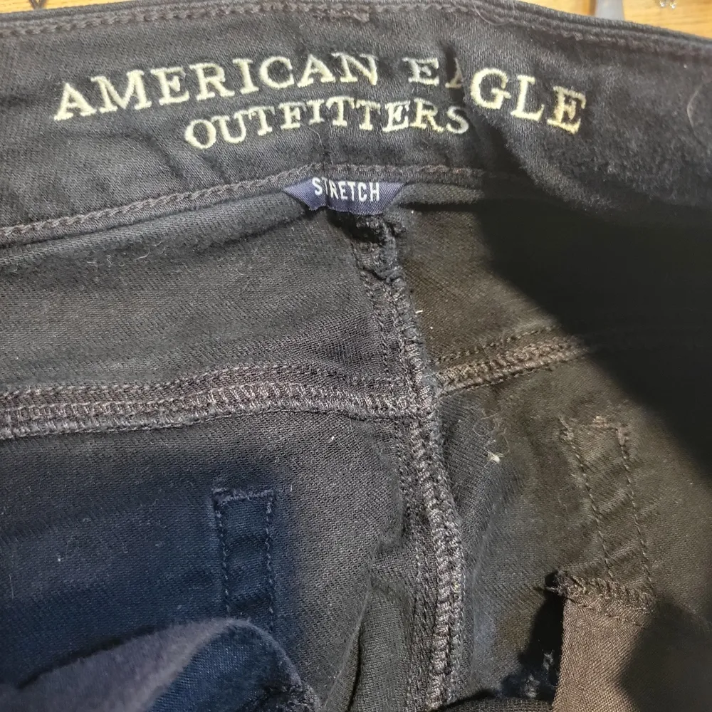 American Eagle Outfitters Black Hi Rise Festival Denim Shorts Size 0 - Image 6