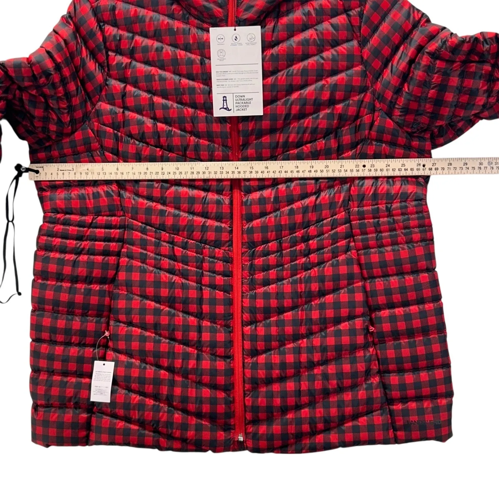 Lands End Womens Puffer Coat Size 2X 800 Fill Power Packable Christmas Warm Cozy - Image 11
