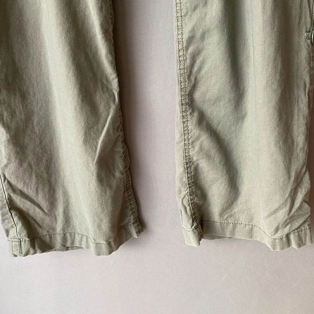 H&M sz 10 green wide‎ leg cargo pants - Image 3