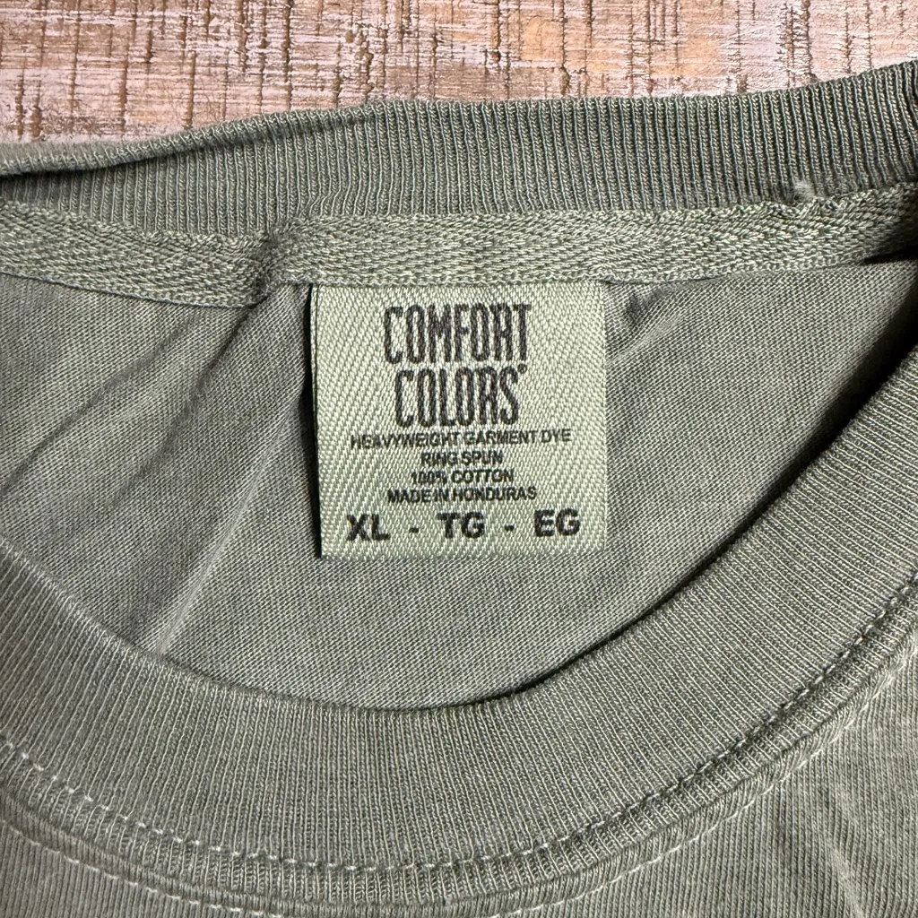 Comfort Colors Green Halloween Bear Tee - Image 4