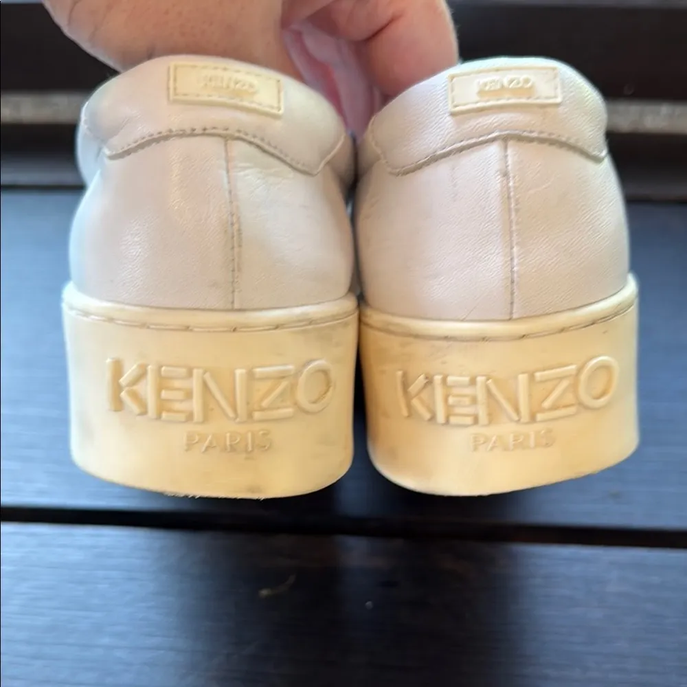 KENZO Paris white slip ons size 6 women’s - Image 6