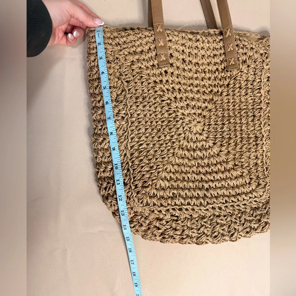 Straw Boho Tote Bag - Image 2