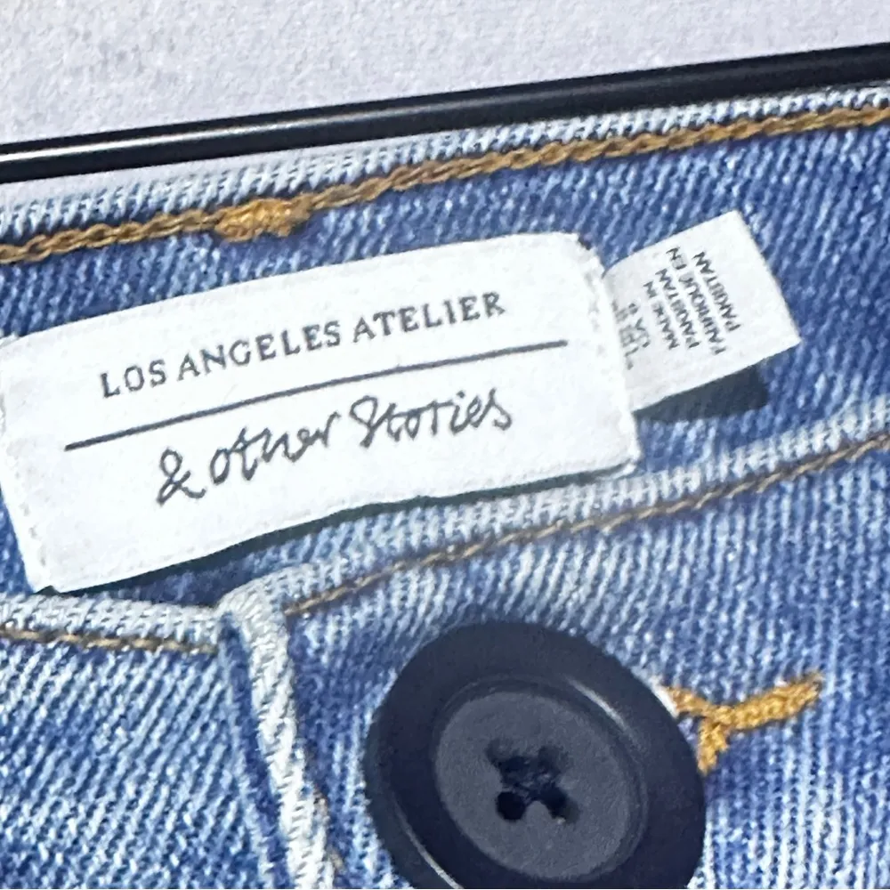 Wide Leg Tailored Look Denim Size 6 Los Angeles Atelier & Other Stories EUC - Image 16