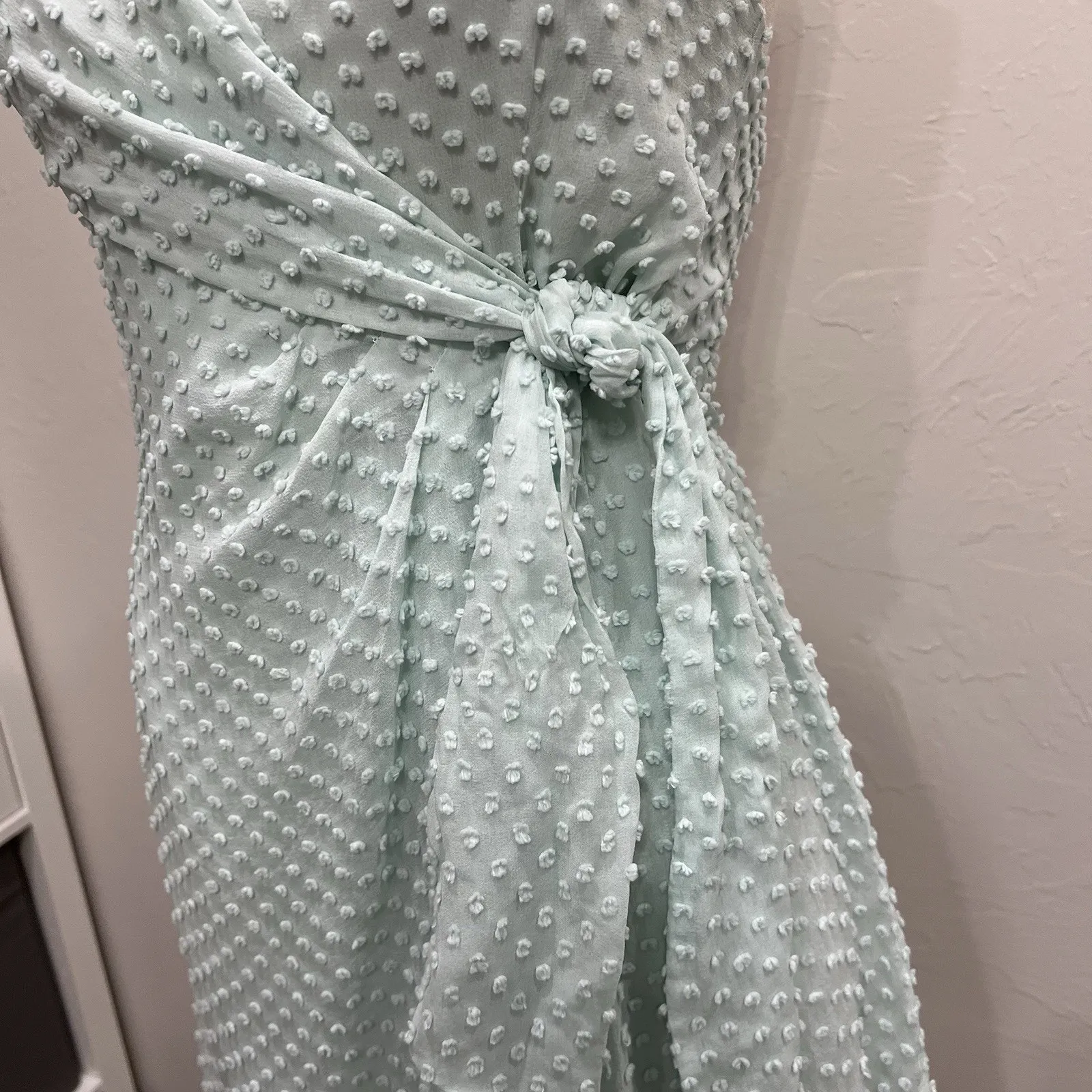 Alice & Olivia 2 Dress Silk Katie Tie Mini Swiss Dot Flo Fulton Bold Beautiful - Image 5