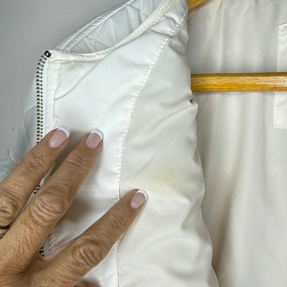 prAna Good Lux Diamond Quilted Full Zip Teddy Sherpa Faux Shearling Large Jacket - Image 11