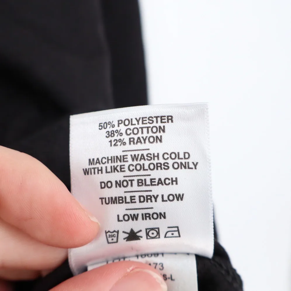 American Giant Women's Lightweight Full Zip Black Solid Sweatshirt L Made USA Size L - Image 4