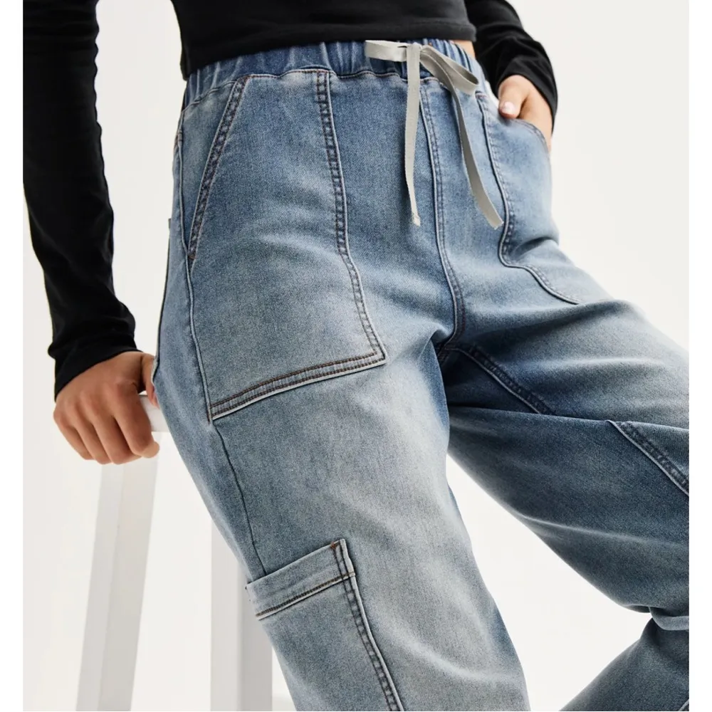 SO Blue Boyfriend Jeans Relaxed Fit XL - Image 11