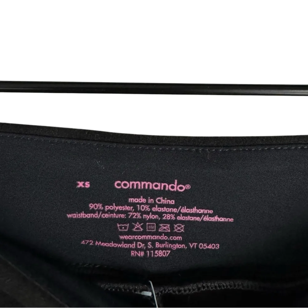 Commando  Faux‎ Suede Split Front XS Black Pant - Image 6