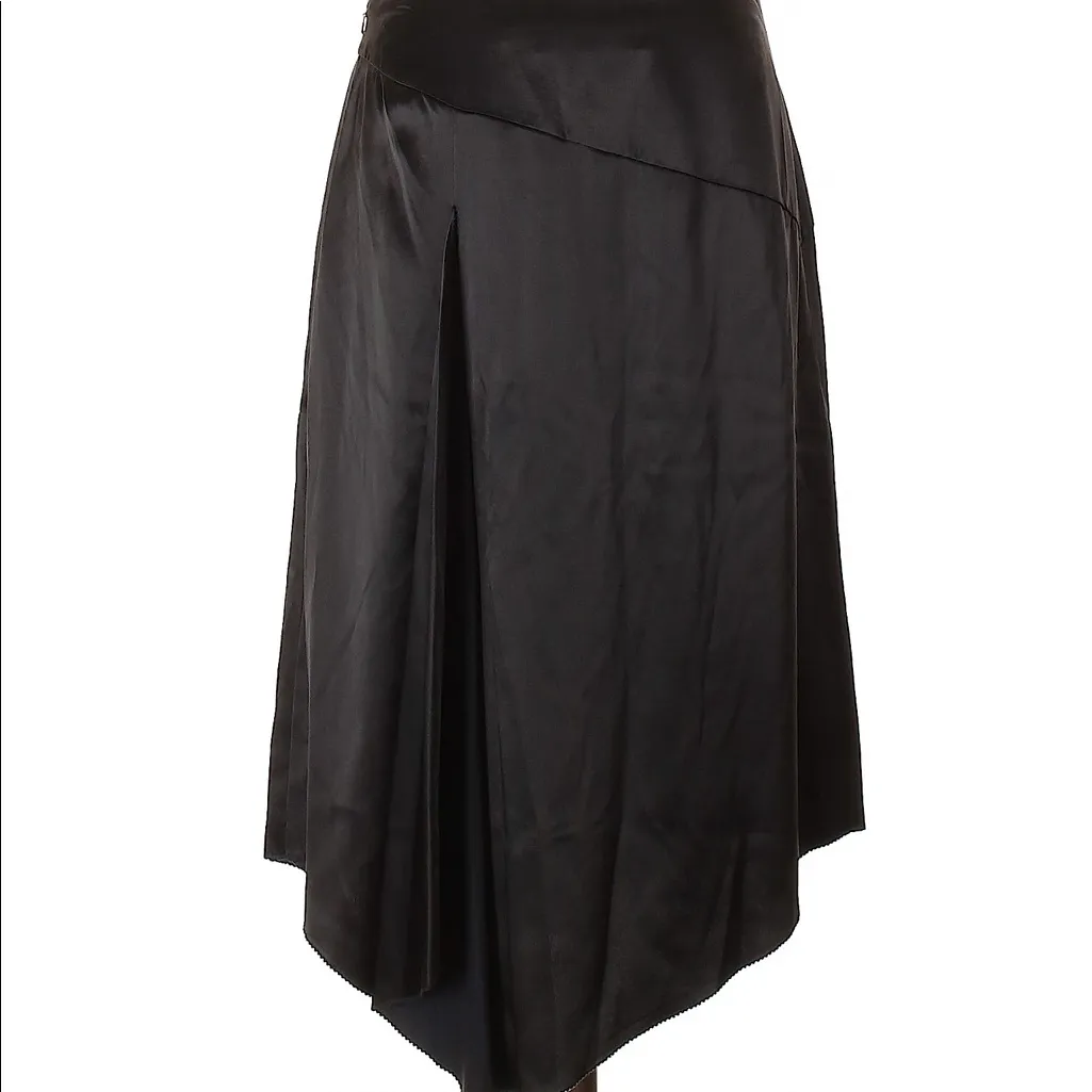 DKNY | Black Asymmetrical Skirt Side Zipper - Image 9