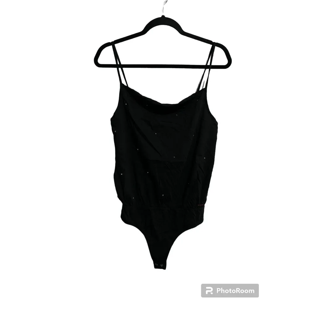 N:Philanthropy Rhinestone Embellished Black Bodysuit - Image 49