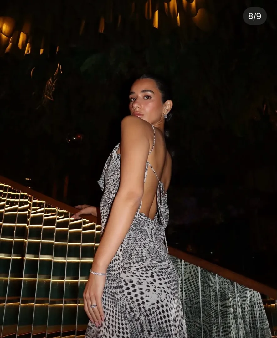 Zara dress maxi Elegant Black and White Patterned wedding party evening  - Image 2