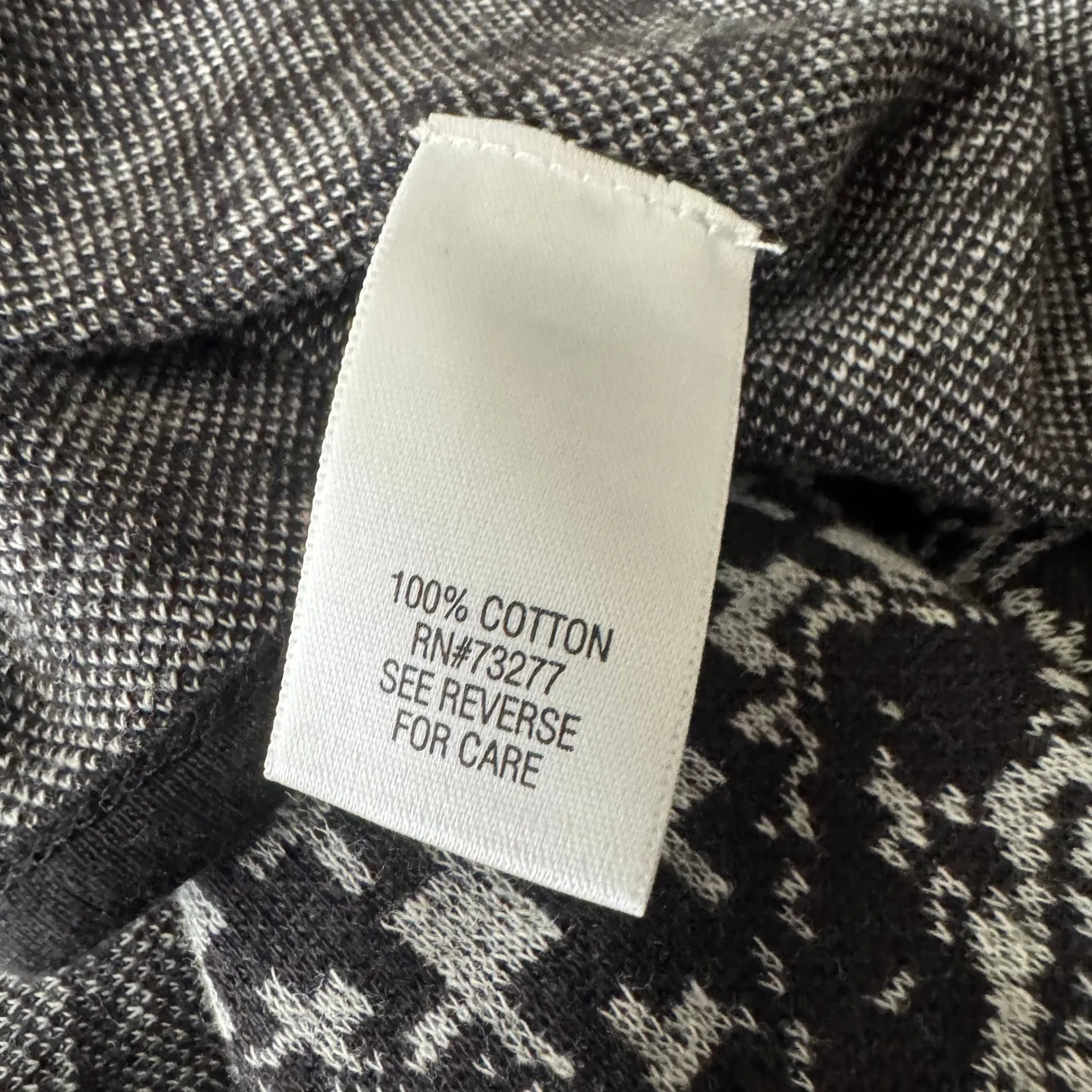 Dana Buchman Women's Black Houndstooth Trim Open Front Cardigan Sweater XXL NWT - Image 4