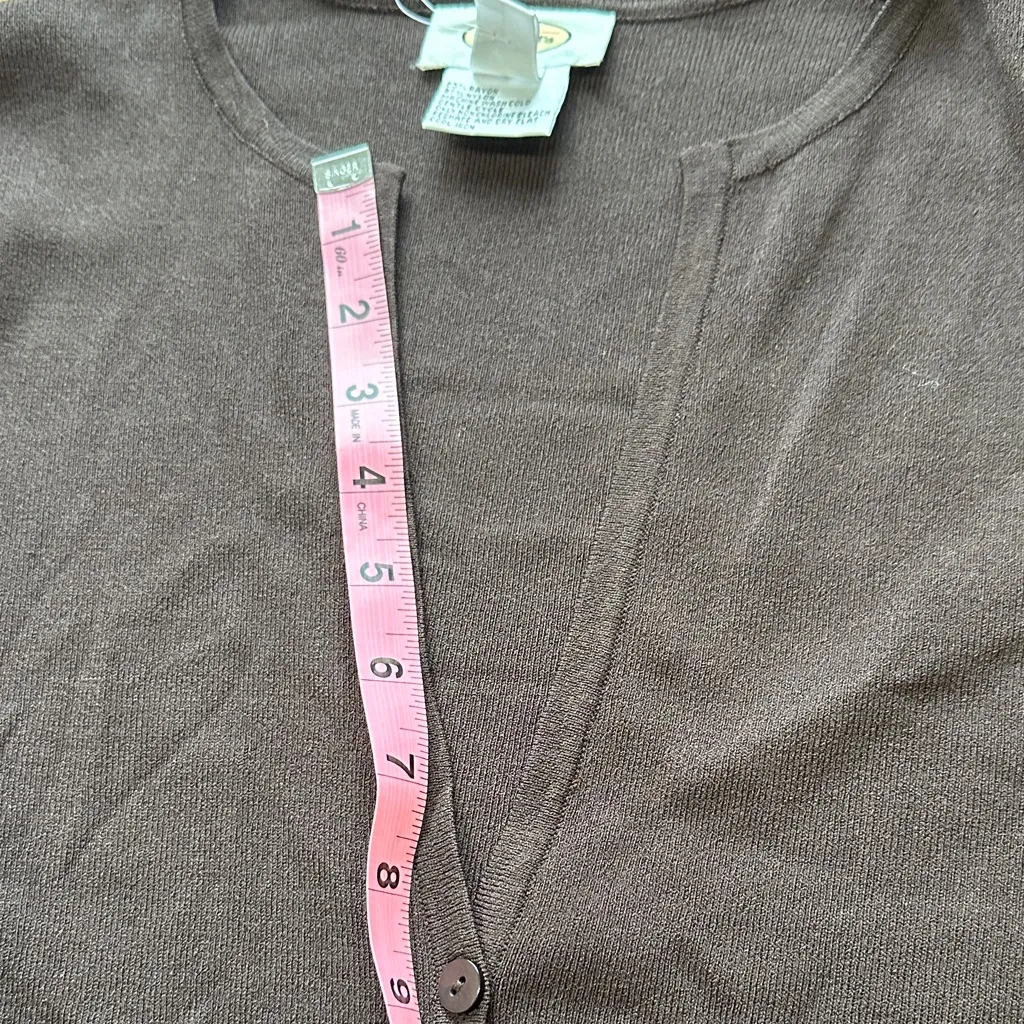 Talbots Brown Button-Down Women's Shirt - Image 9