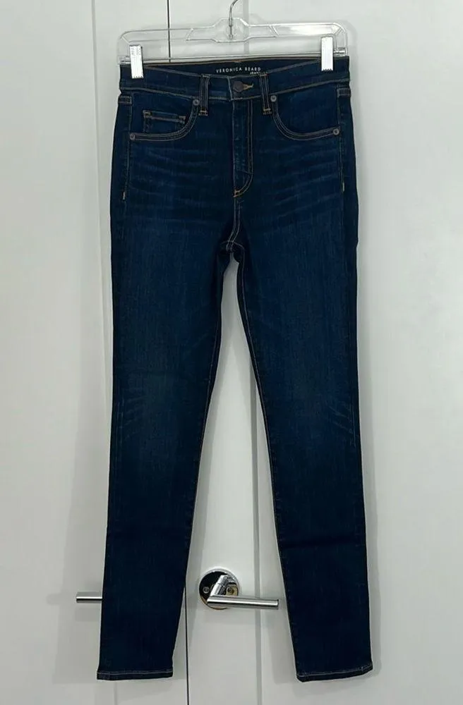 Veronica Beard Size 24 Blue Kate 10" Rise Skinny Jeans - Image 2