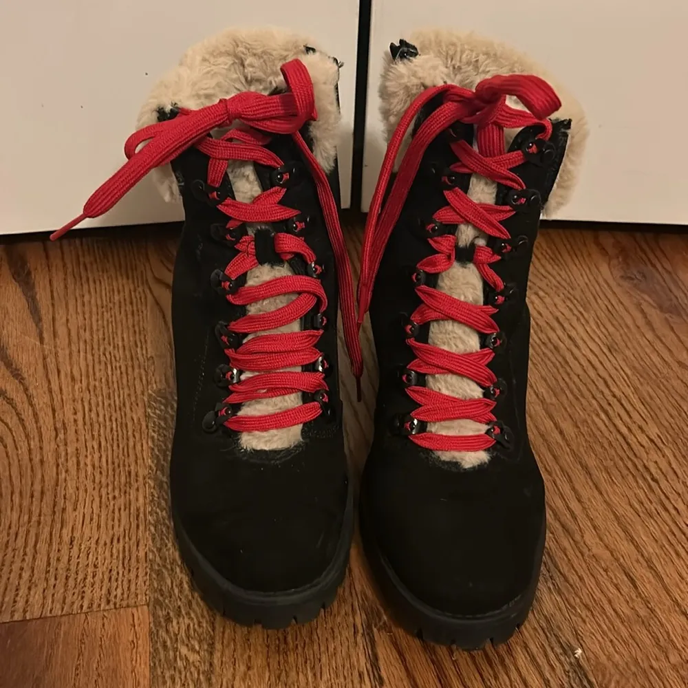 MADDEN GIRL Faux Fur Hiker Combat Boots Size 10 - Image 2