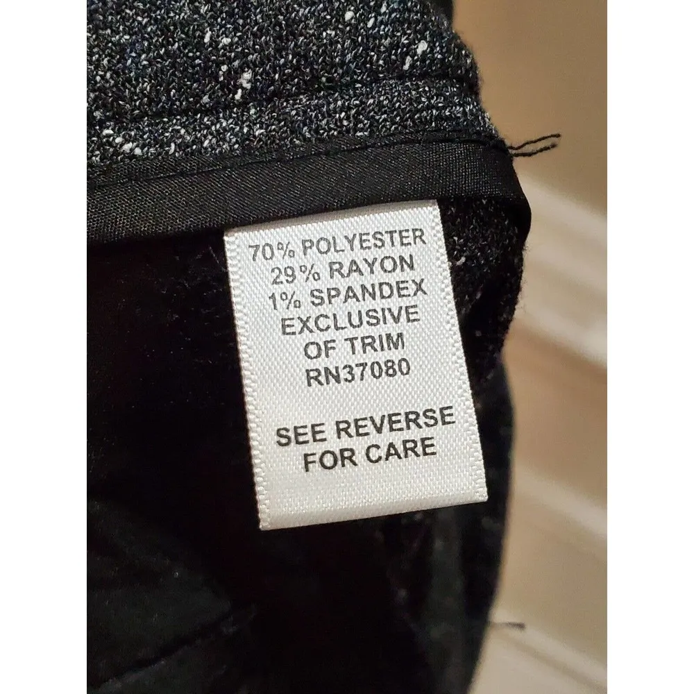 Cato Women Black Polyester Zipper Natural Waist Wide Legs Classic Pant Size 20W - Image 8