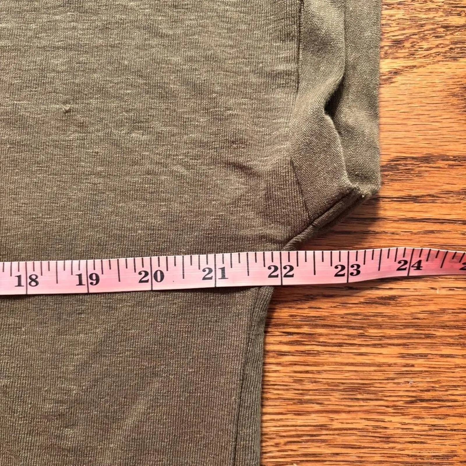 Lysse Jungle Khaki Classic Tee Short Sleeve Women's Size L 95% Linen NWT - Image 10