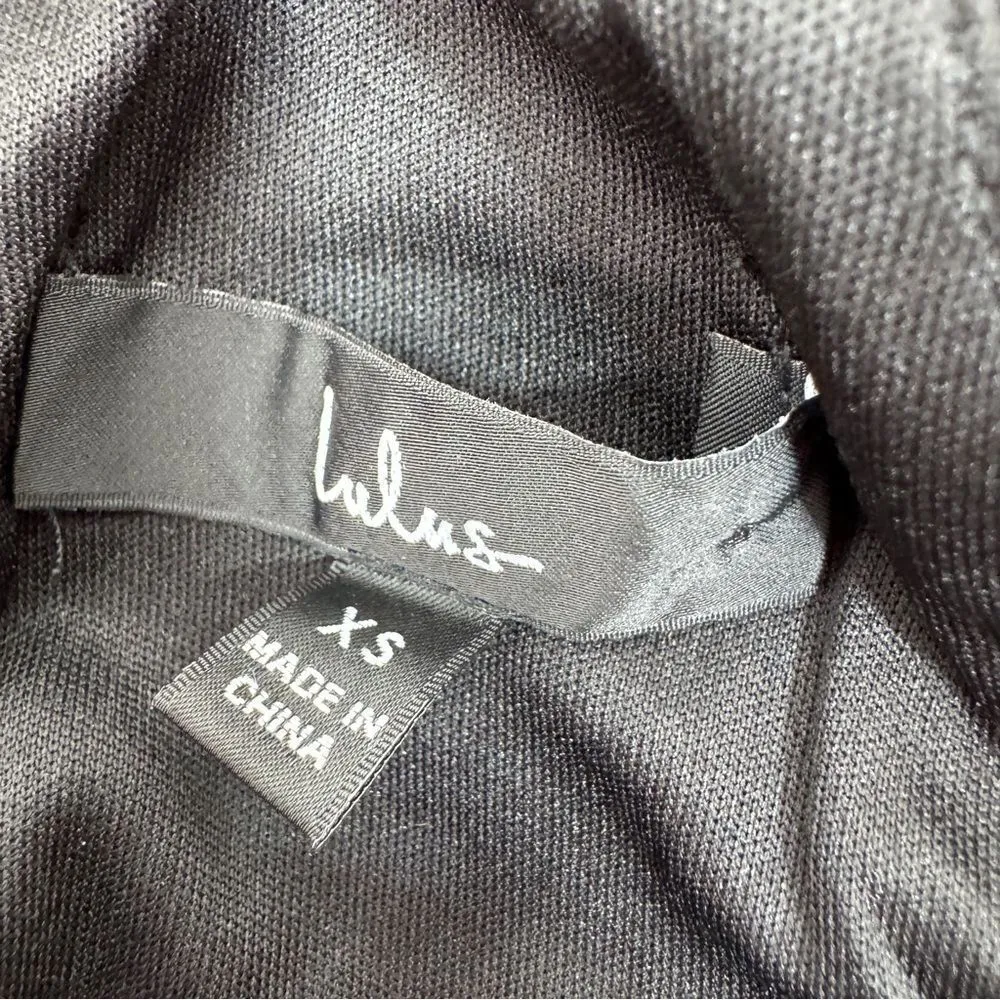 Lulus‎ Amelia Plunge Neck Racerback Sleeveless Maxi Dress Evening Gown Black XS - Image 10