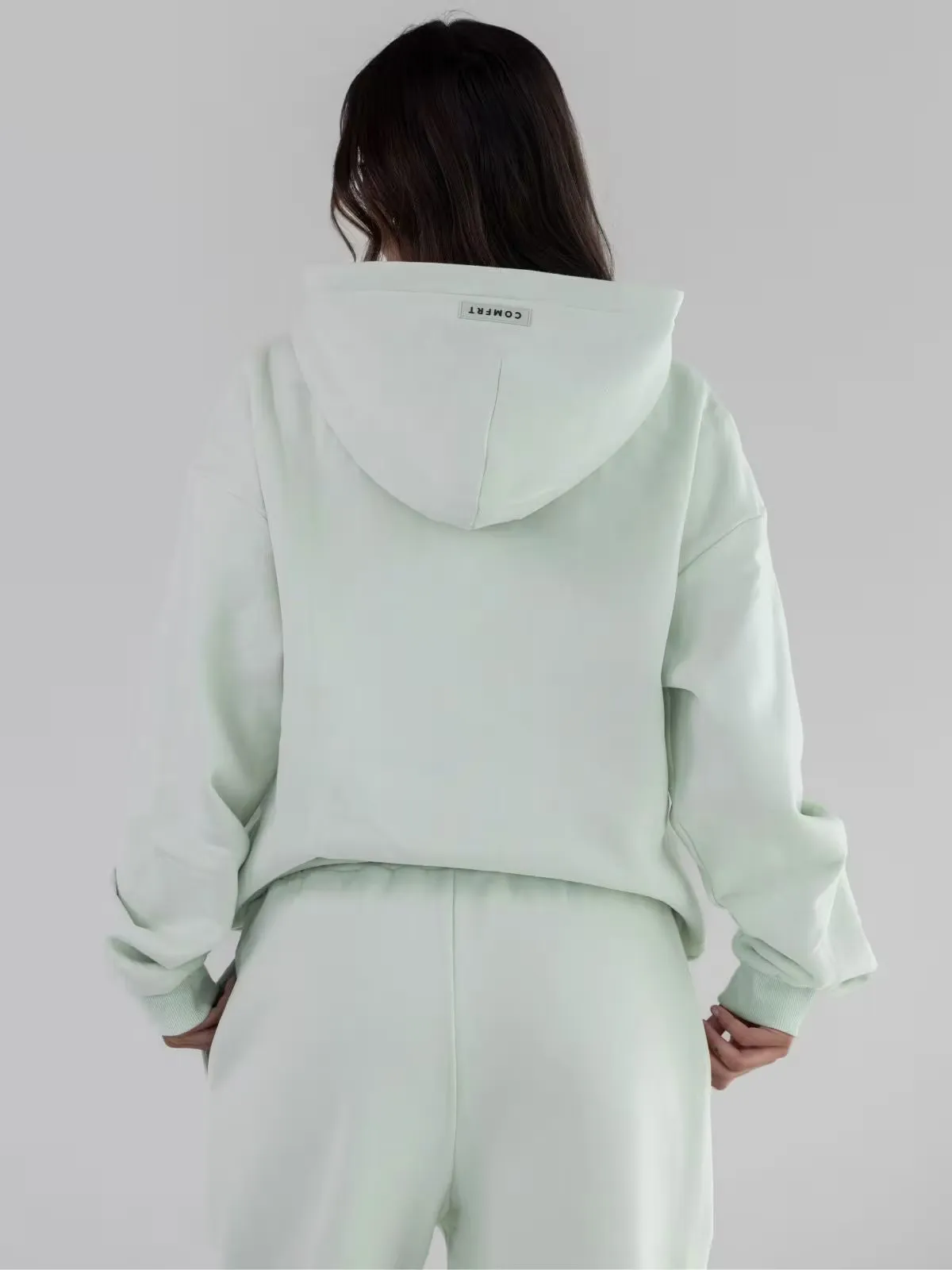 Comfrt Pastel Green Sweat Suit Set - Image 2