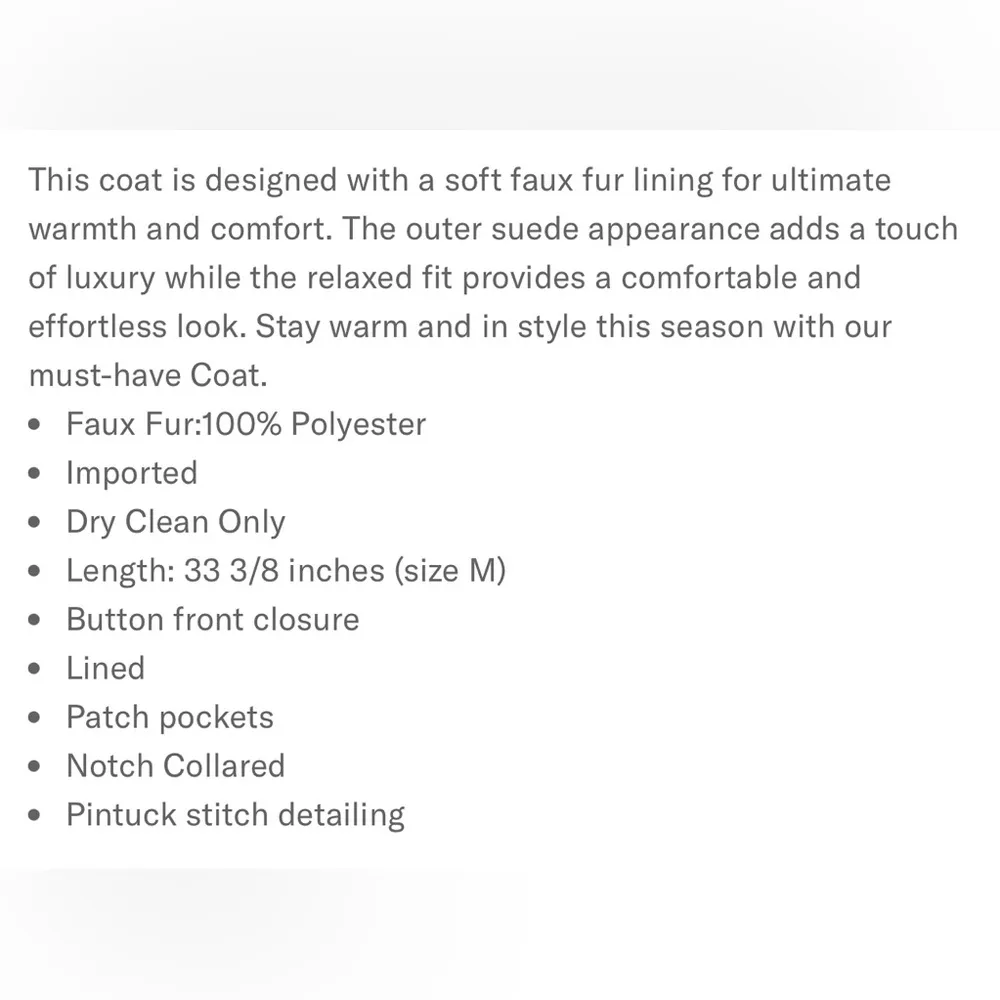 Karen Kane black faux fur and vegan suede black jacket, Pockets. Size Medium. - Image 6