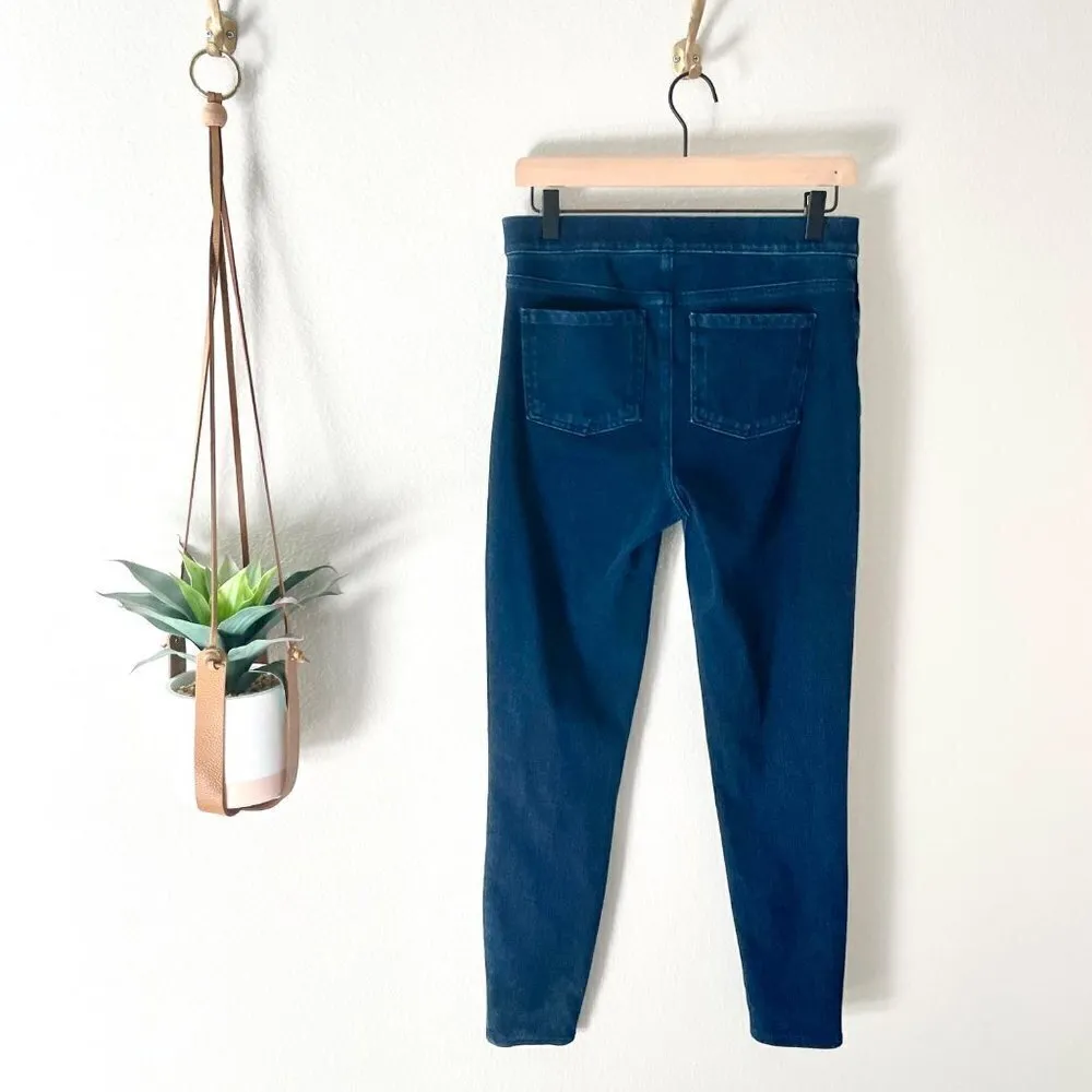 Spanx Dark Blue Jean-ish Ankle Leggings in Twilight Rinse Size M 20018R - Image 4