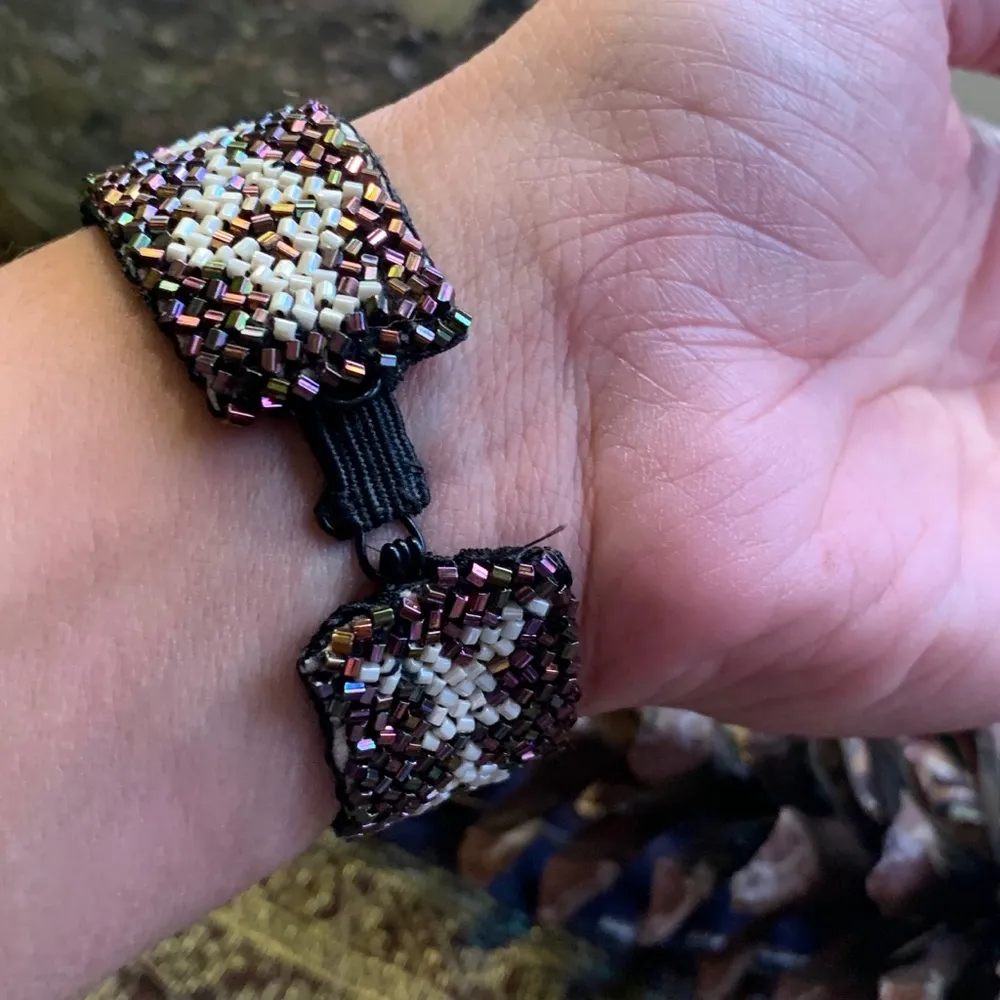 🇺🇸HANDMADE BEADED 7" hook Silk Brown - Image 2