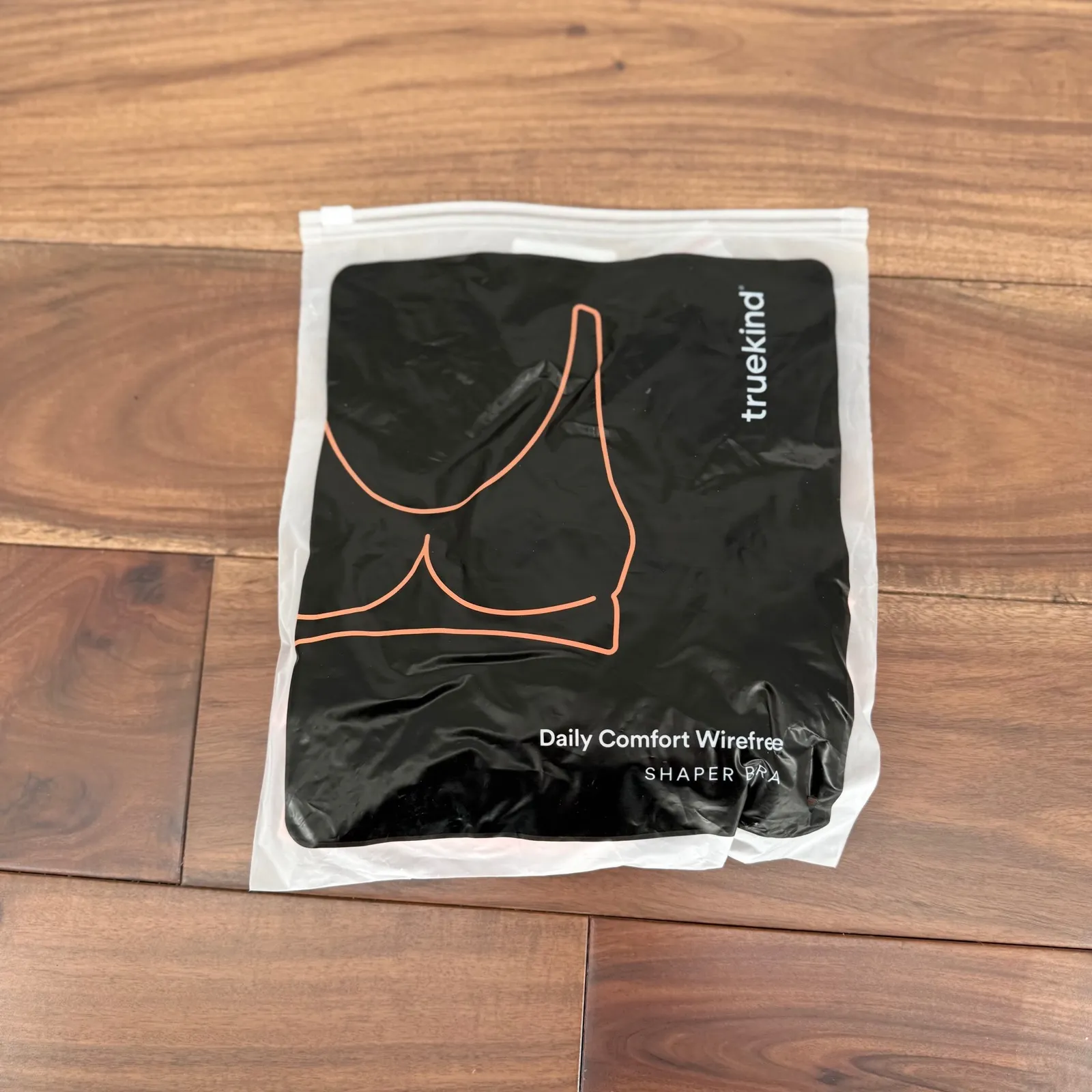 Truekind Daily Comfort Wirefree Shaper Bra Black Everyday Lingerie Size L - Image 2