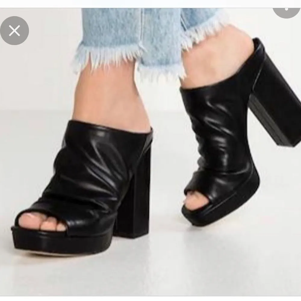 Madden Girl Lambie Red Block Mule Heals - Image 4