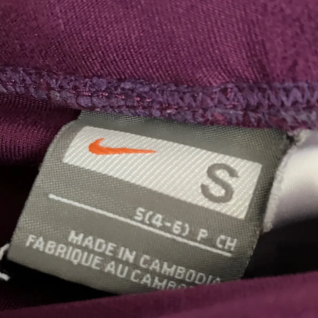 Nike: Purple Mini Skirt with shorts- S - Image 3