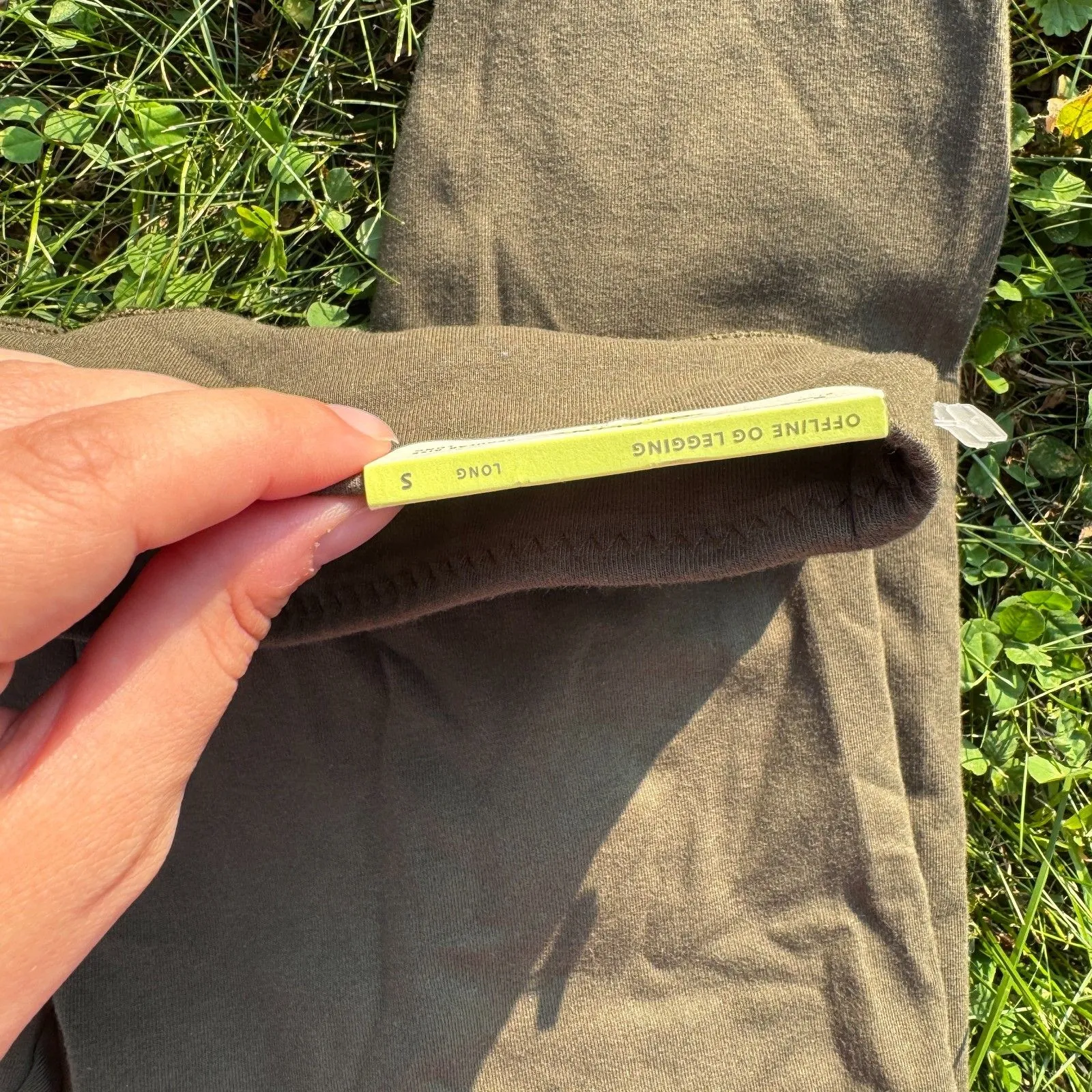 Offline by Aerie High-Waisted Olive Green OG Leggings NWT - Image 4