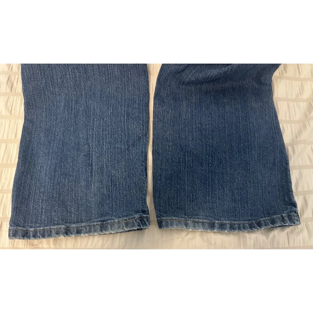 Cabelas Womens Dark Denim Straight Leg Jeans Size 16 Short - Image 10