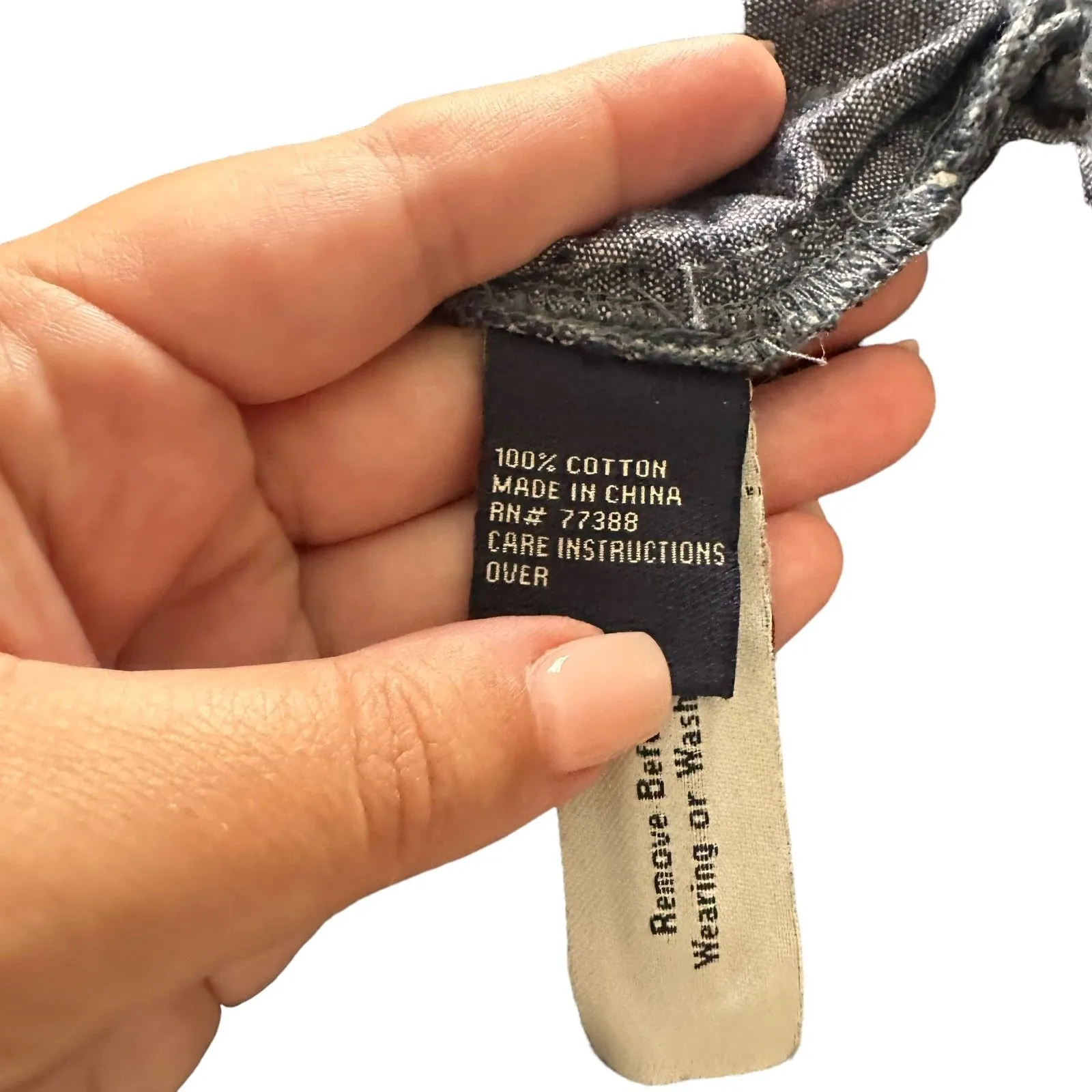 MADEWELL Chambray Button‎ Down Tunic Sz Small - Image 4