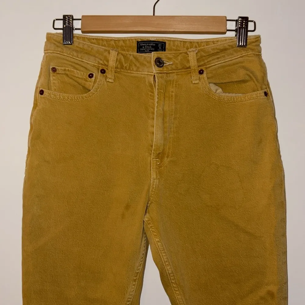 Mustard Yellow Abercrombie and Fitch Pants - Image 2