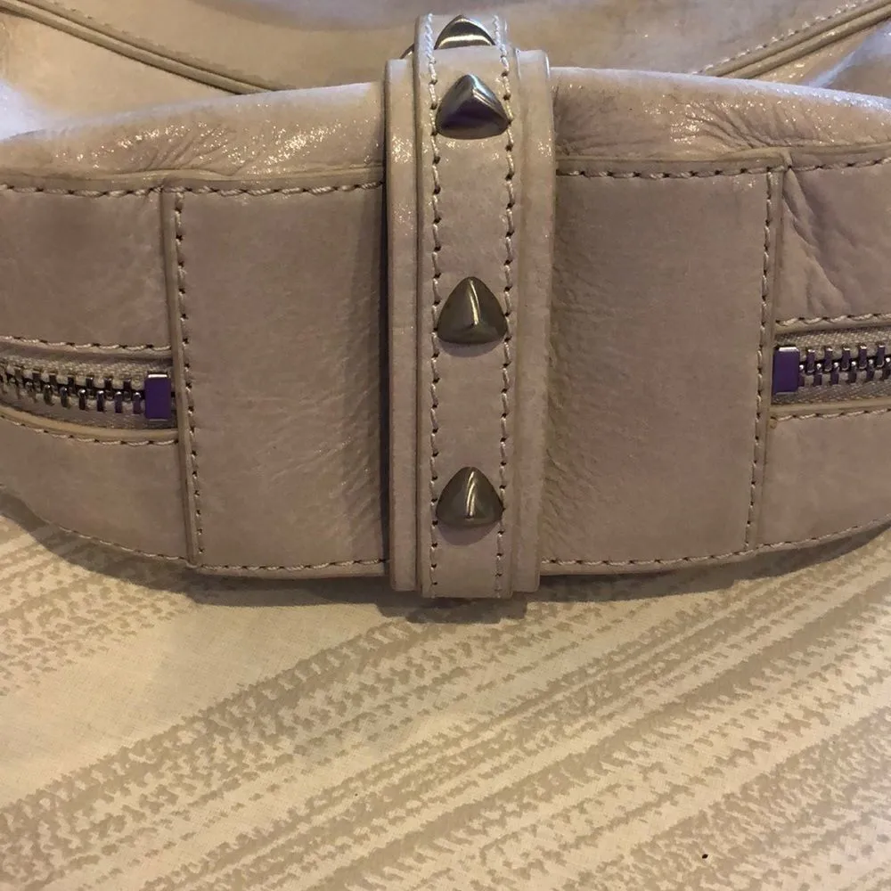 BOTKIER Bone Leather Crossbody Satchel Bag - Image 7