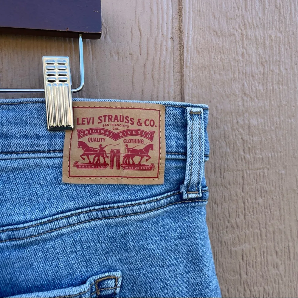 Levi’s‎ Womens Jeans Denim High Waisted Crop Flare Light Wash Stretch Plus 18 - Image 10