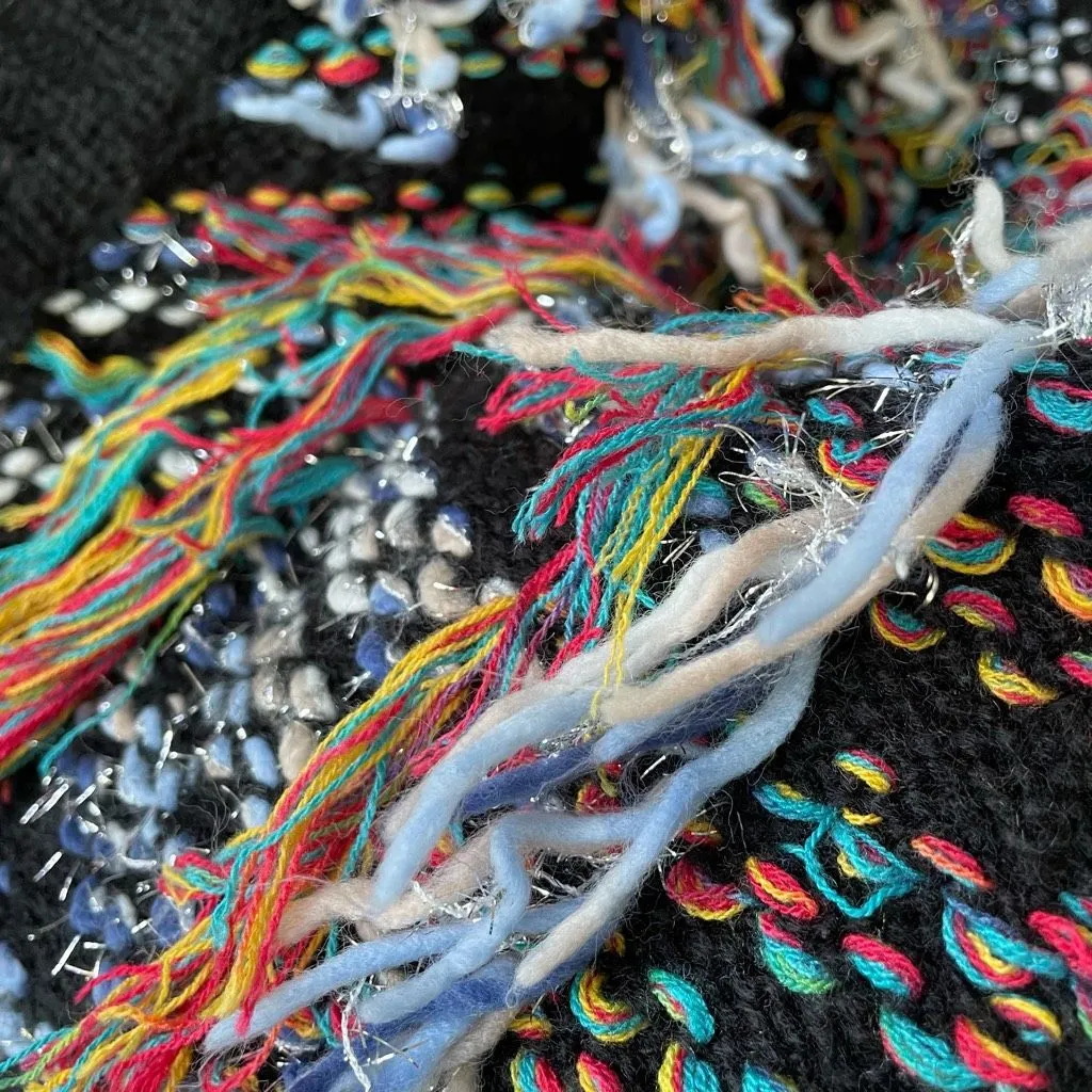 Boutique Brand The Ol Razzle Dazzle Tassel Sweater XL Black - Image 9