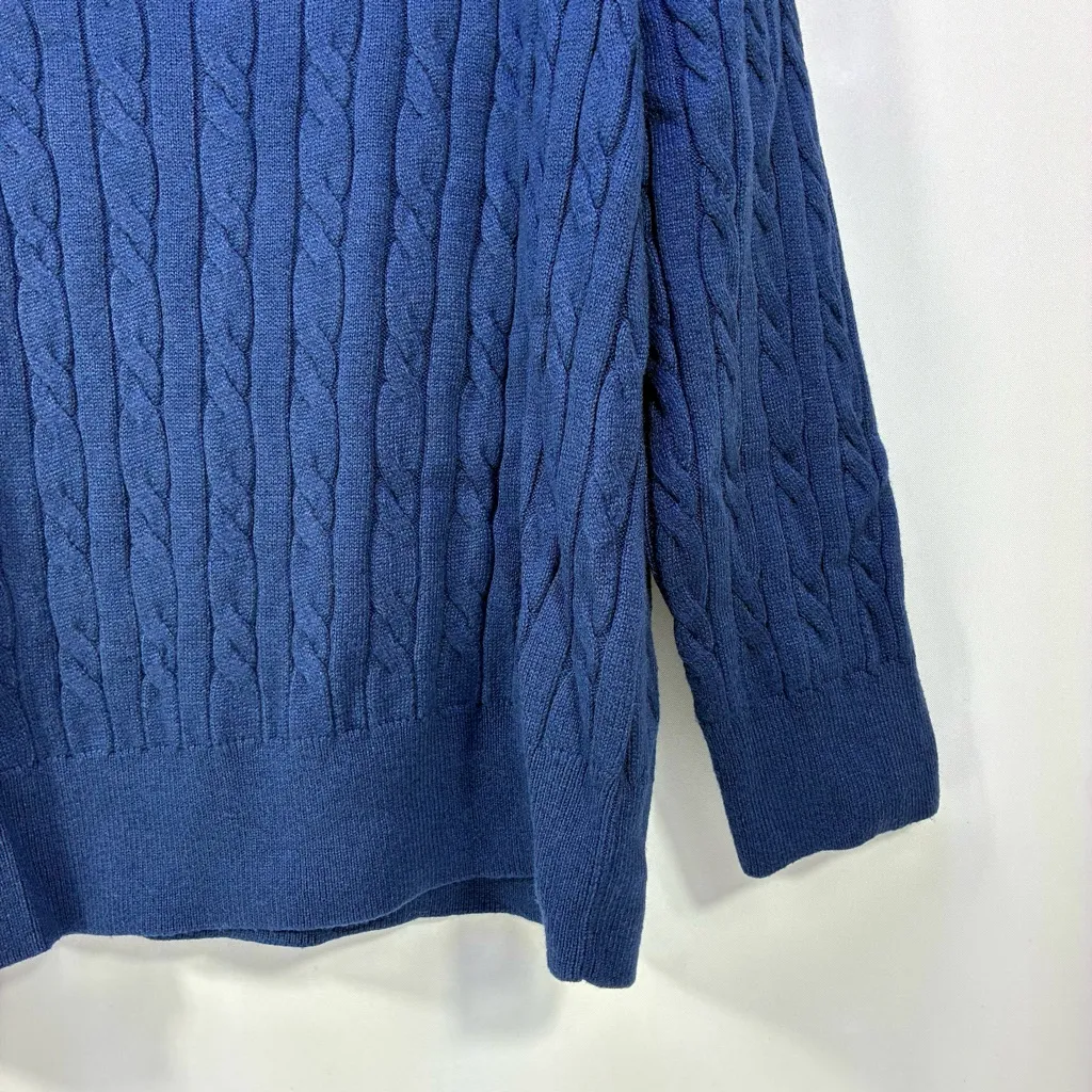 Treasure & Bond Varsity V Neck Sweater Navy Blazer Ivory Combo XL NWT - Image 7