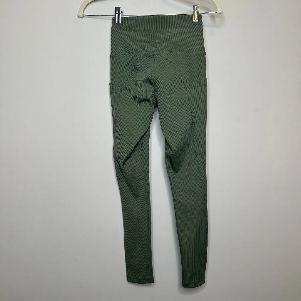 Z by Zella Green Side Pocket Leggings Women's XXS - Image 2