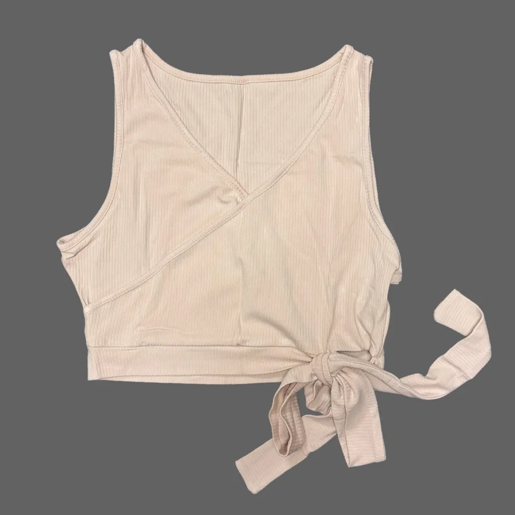 *NWT* Women's 2 Piece Wrap Top & Ribbed Midi Skirt Set - Image 6