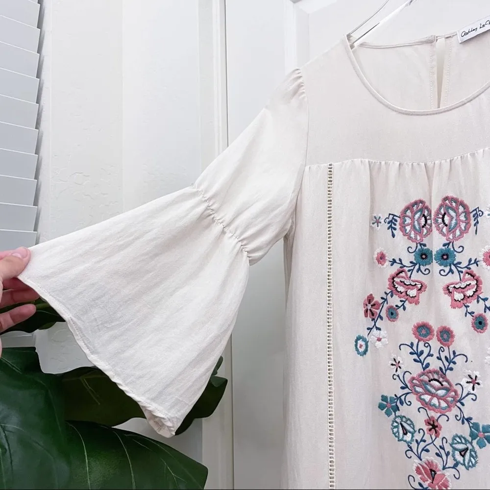 Ashley LeMiuex Embroidered Dress Floral - Image 79