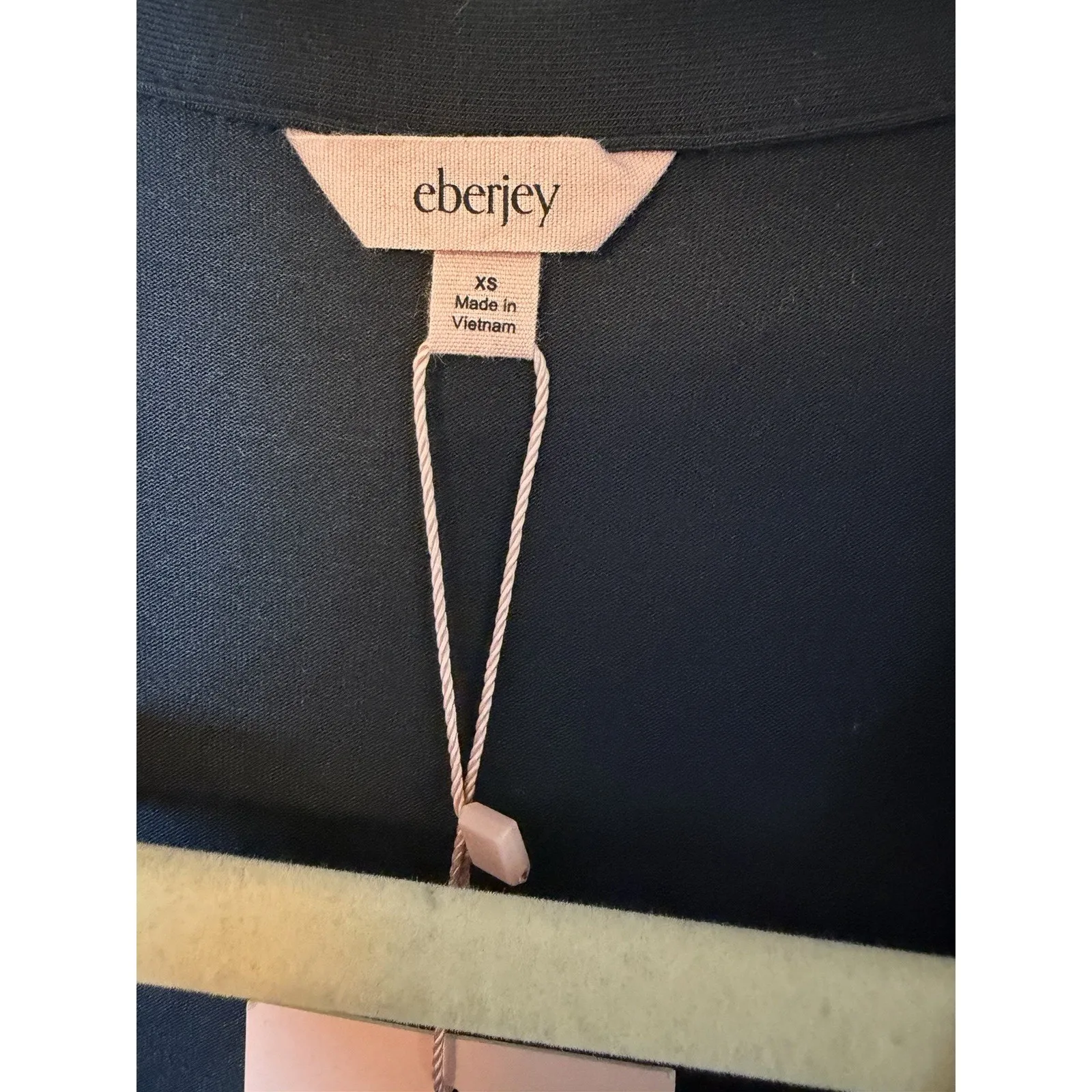 Eberjey Gisele Long PJ Set Tencel Long Pants Long Sleeve Black Sz XS NWT $168 - Image 5