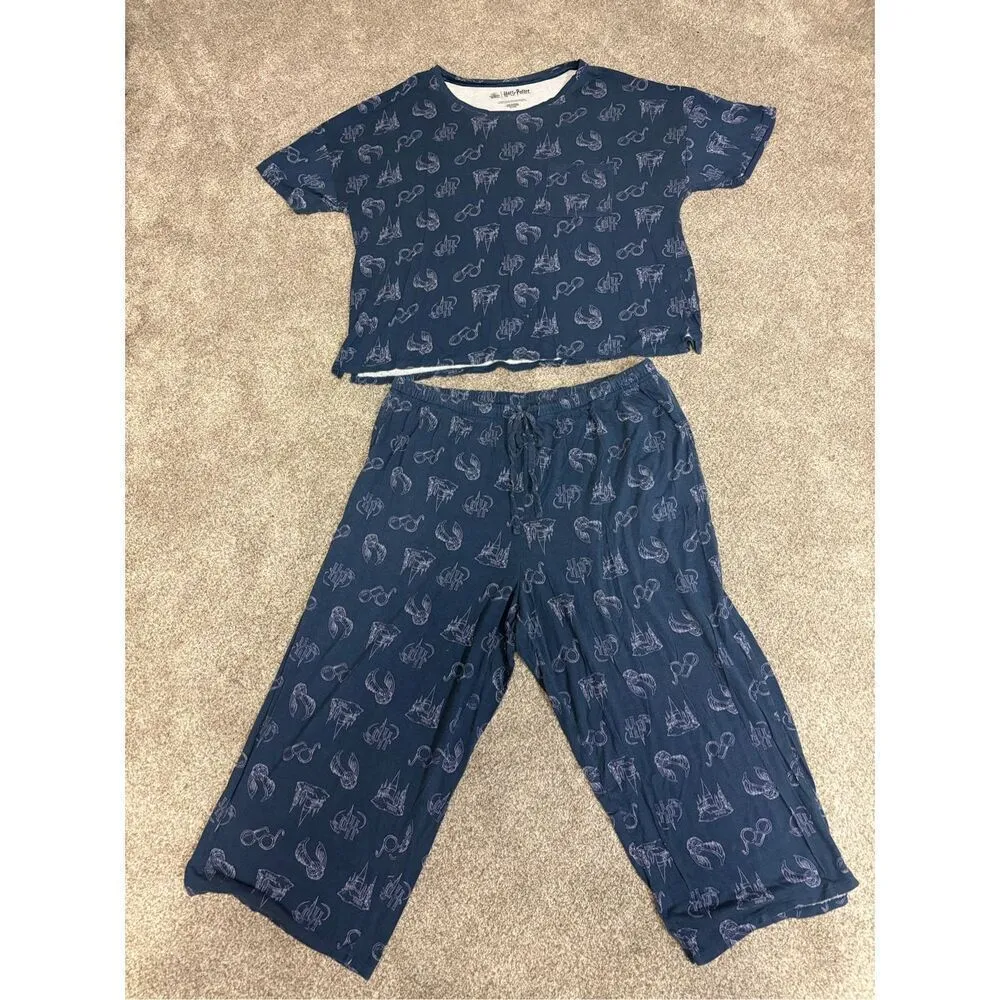 Harry Potter PJs/sleep set Capri bottoms size XL - Image 4
